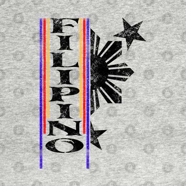 Filipino with faded sun and stars by Isuotmo